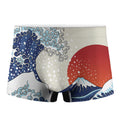 Ancient Great Japanese Wave Print Men's Boxer Briefs