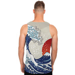 Ancient Great Japanese Wave Print Men's Tank Top