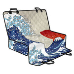 Ancient Great Japanese Wave Print Pet Car Back Seat Cover