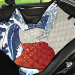 Ancient Great Japanese Wave Print Pet Car Back Seat Cover