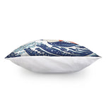 Ancient Great Japanese Wave Print Pillow Cover