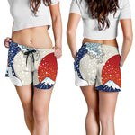 Ancient Great Japanese Wave Print Women's Shorts