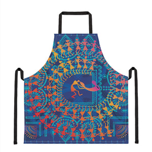 Ancient Indian Warli Tribal Print Apron