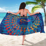 Ancient Indian Warli Tribal Print Beach Sarong Wrap