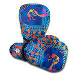 Ancient Indian Warli Tribal Print Boxing Gloves