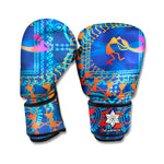 Ancient Indian Warli Tribal Print Boxing Gloves