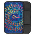 Ancient Indian Warli Tribal Print Car Center Console Cover