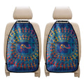 Ancient Indian Warli Tribal Print Car Seat Organizers