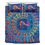 Ancient Indian Warli Tribal Print Duvet Cover Bedding Set