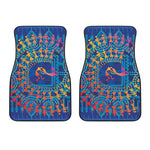 Ancient Indian Warli Tribal Print Front Car Floor Mats