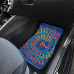 Ancient Indian Warli Tribal Print Front Car Floor Mats