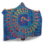 Ancient Indian Warli Tribal Print Hooded Blanket