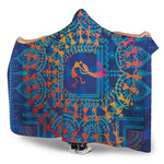 Ancient Indian Warli Tribal Print Hooded Blanket