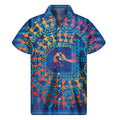 Ancient Indian Warli Tribal Print Men's Short Sleeve Shirt