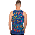 Ancient Indian Warli Tribal Print Men's Tank Top