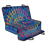 Ancient Indian Warli Tribal Print Pet Car Back Seat Cover
