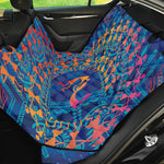 Ancient Indian Warli Tribal Print Pet Car Back Seat Cover