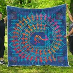 Ancient Indian Warli Tribal Print Quilt