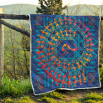 Ancient Indian Warli Tribal Print Quilt