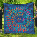 Ancient Indian Warli Tribal Print Quilt