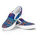 Ancient Indian Warli Tribal Print White Slip On Sneakers