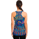 Ancient Indian Warli Tribal Print Women's Racerback Tank Top