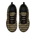 Ancient Maya Pattern Print Black Sneakers