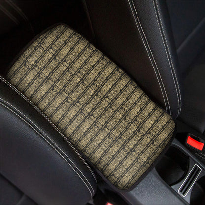 Ancient Maya Pattern Print Car Center Console Cover