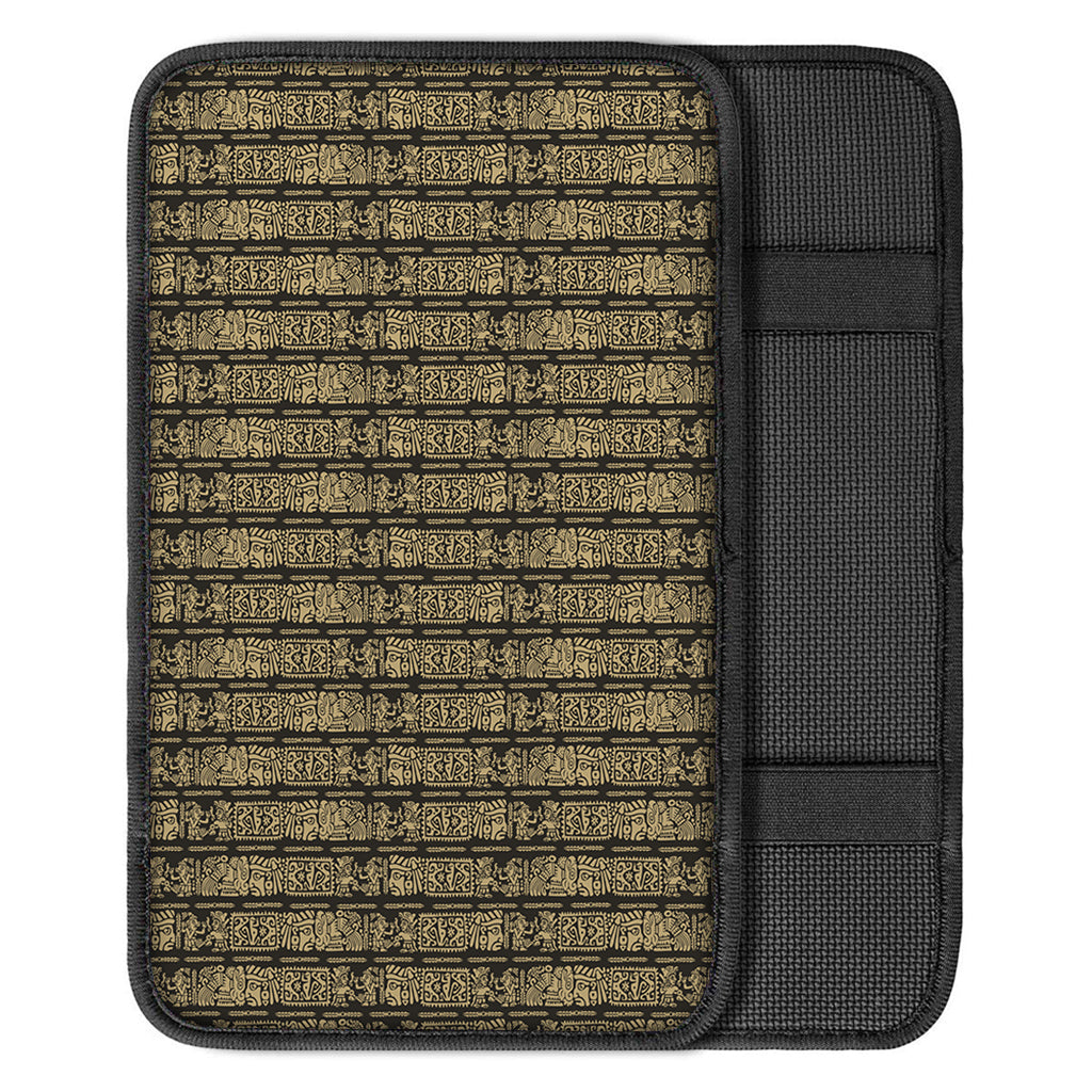 Ancient Maya Pattern Print Car Center Console Cover