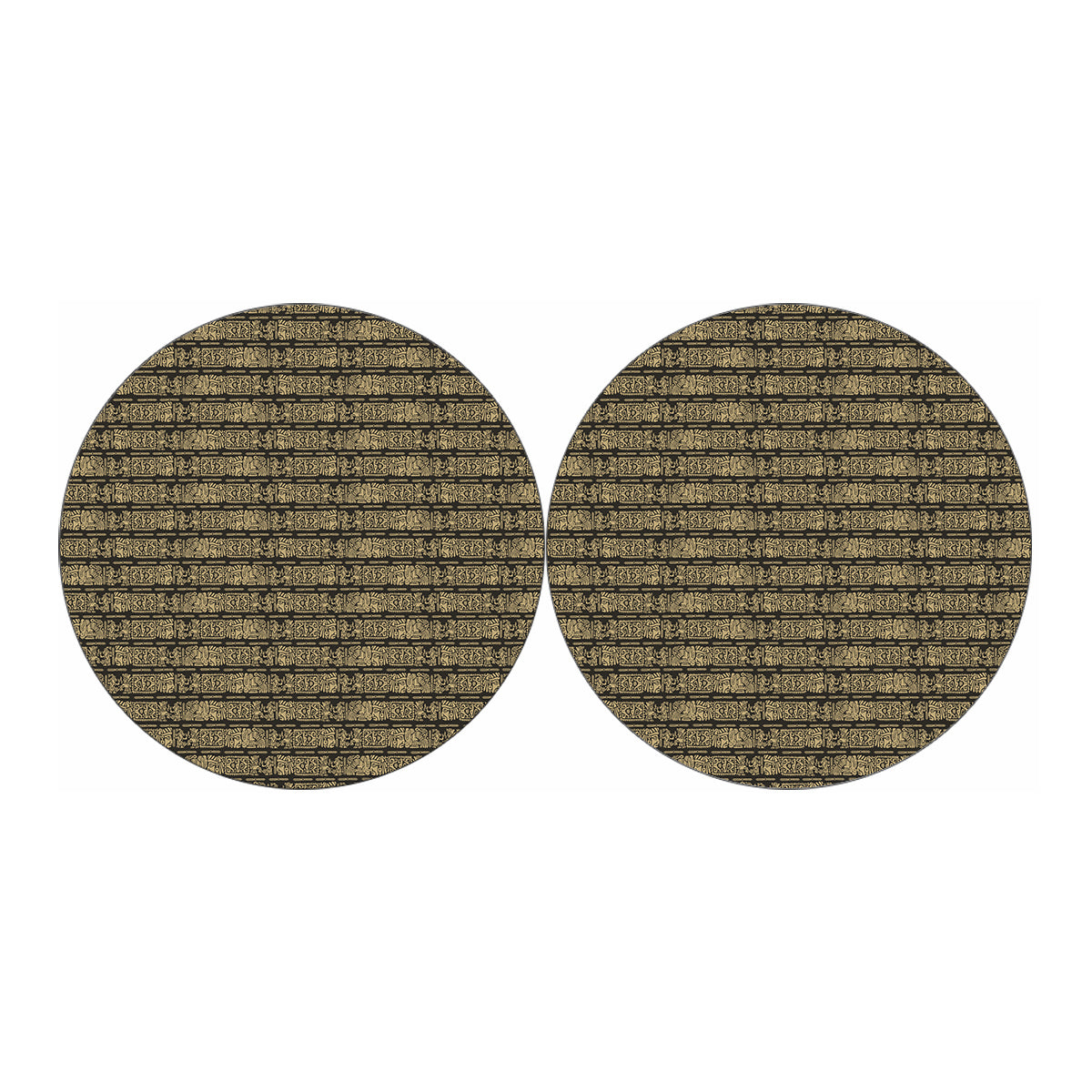 Ancient Maya Pattern Print Car Coasters