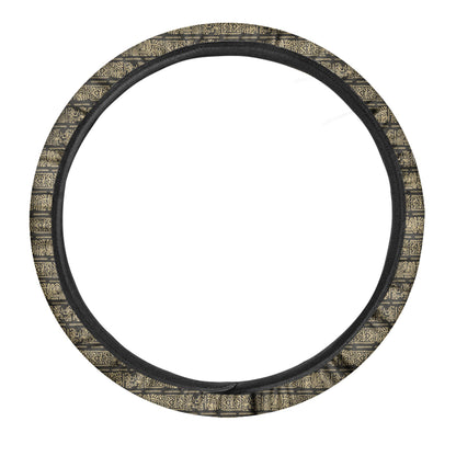 Ancient Maya Pattern Print Car Steering Wheel Cover