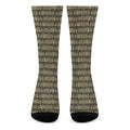 Ancient Maya Pattern Print Crew Socks