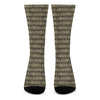 Ancient Maya Pattern Print Crew Socks