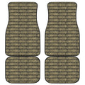 Ancient Maya Pattern Print Front and Back Car Floor Mats