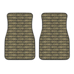 Ancient Maya Pattern Print Front Car Floor Mats