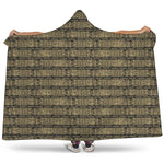 Ancient Maya Pattern Print Hooded Blanket