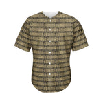 Ancient Maya Pattern Print Men's Baseball Jersey