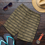 Ancient Maya Pattern Print Men's Shorts