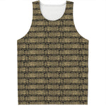 Ancient Maya Pattern Print Men's Tank Top