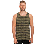 Ancient Maya Pattern Print Men's Tank Top