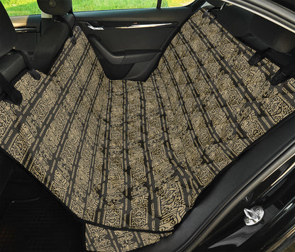 Ancient Maya Pattern Print Pet Car Back Seat Cover