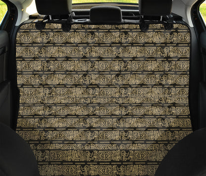Ancient Maya Pattern Print Pet Car Back Seat Cover