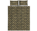 Ancient Maya Pattern Print Quilt Bed Set