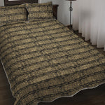 Ancient Maya Pattern Print Quilt Bed Set