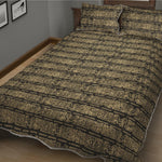 Ancient Maya Pattern Print Quilt Bed Set