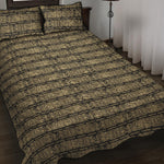 Ancient Maya Pattern Print Quilt Bed Set