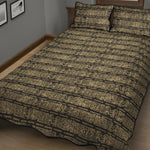 Ancient Maya Pattern Print Quilt Bed Set