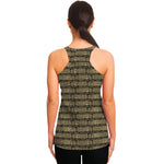 Ancient Maya Pattern Print Women's Racerback Tank Top