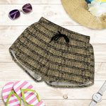 Ancient Maya Pattern Print Women's Shorts