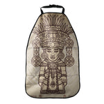 Ancient Mayan Statue Print Car Seat Organizers